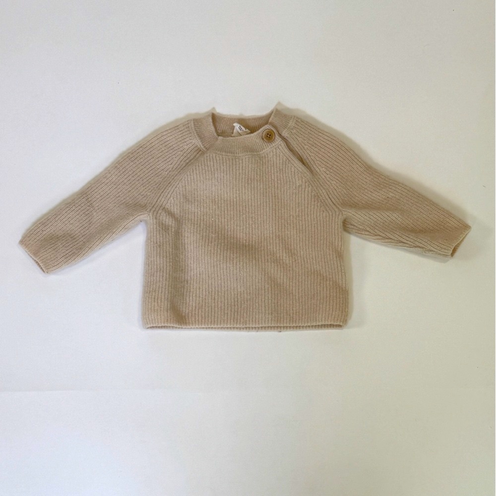 Banana Republic 100%Cashmere Baby Cozy Beige Knit Sweater Boys